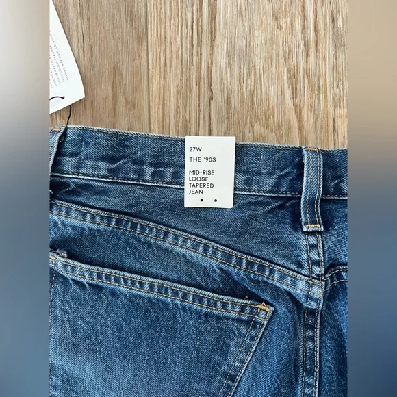 Denim Forum The '90s Mid-rise Loose Tapered Jean - Picture 6 of 10